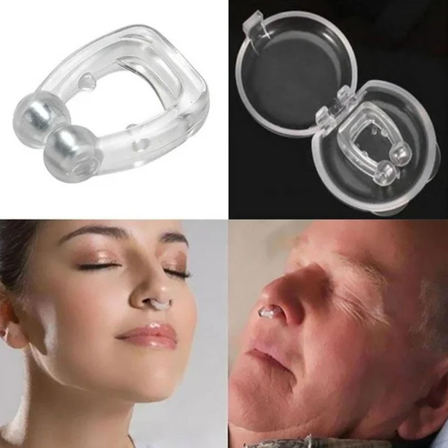 0337 Anti Snore device for men and woman Silicone Magnetic Nose Clip For heavy Snoring sleeper, Snore Stopper, Anti Snoring Device (1 Pc) 0337 Anti Snore device for men and woman Silicone Magnetic Nose Clip For heavy Snoring sleeper, Snore Stopper, Anti Snoring Device (1 Pc)